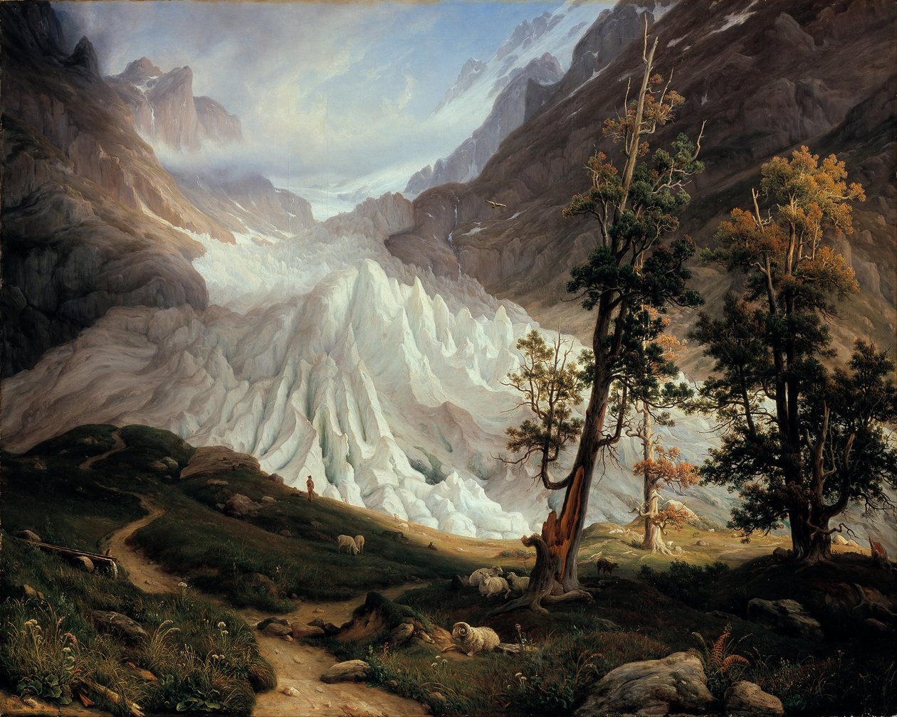 Alempi Grindelwaldin jäätikkö tekijältä Thomas Fearnley