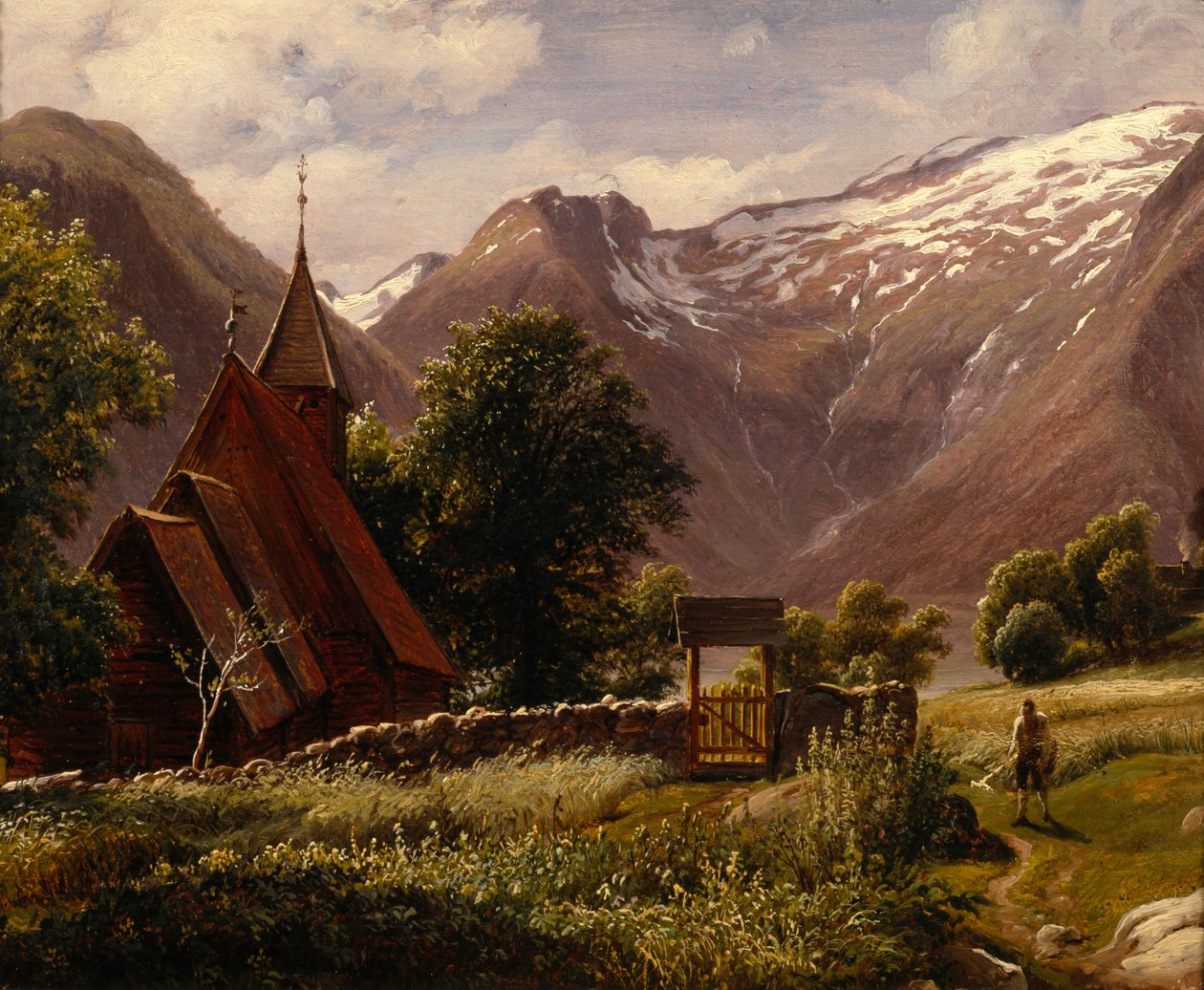 Tjugumin kirkko, Balestrand tekijältä Thomas Fearnley