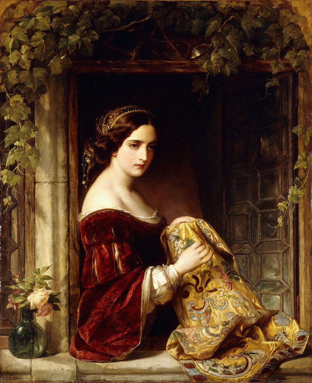 Odotan, 1860 tekijältä Thomas Francis Dicksee