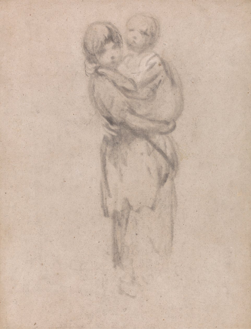 Nuori tyttö pitelee lasta tekijältä Thomas Gainsborough