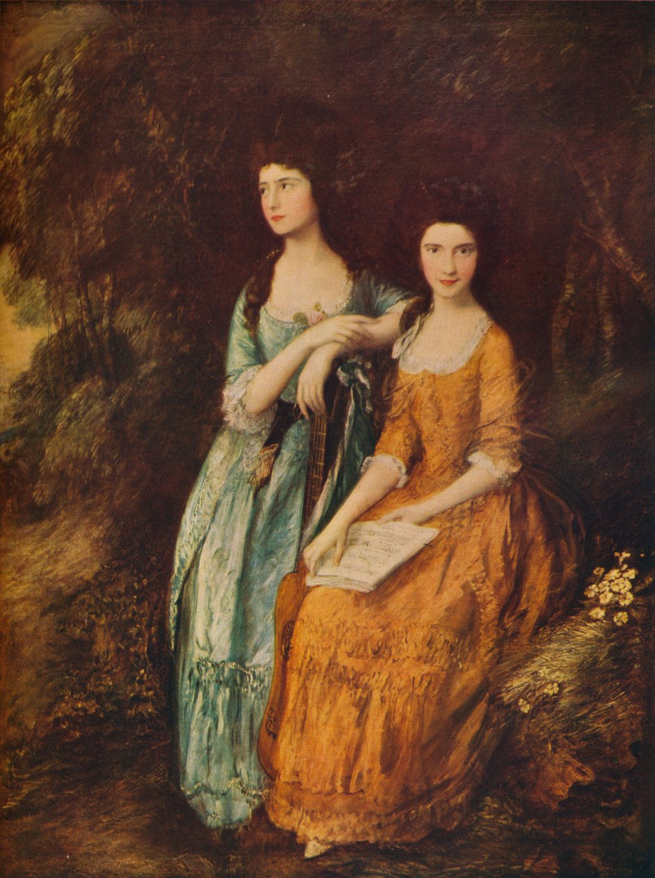 Elizabeth ja Mary Linley, s. 1772 tekijältä Thomas Gainsborough