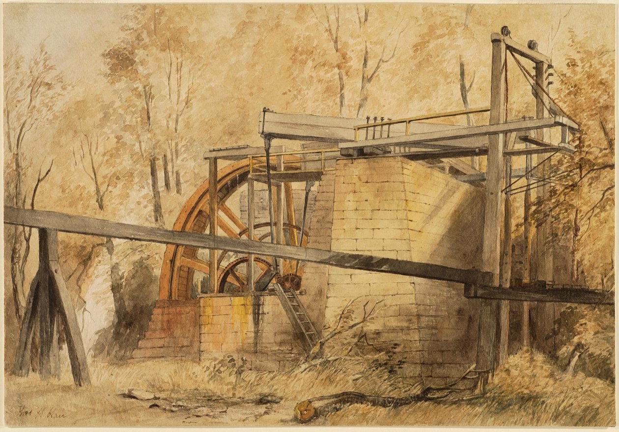 The Water Wheel, Beamish Colliery tekijältä Thomas H. Hair