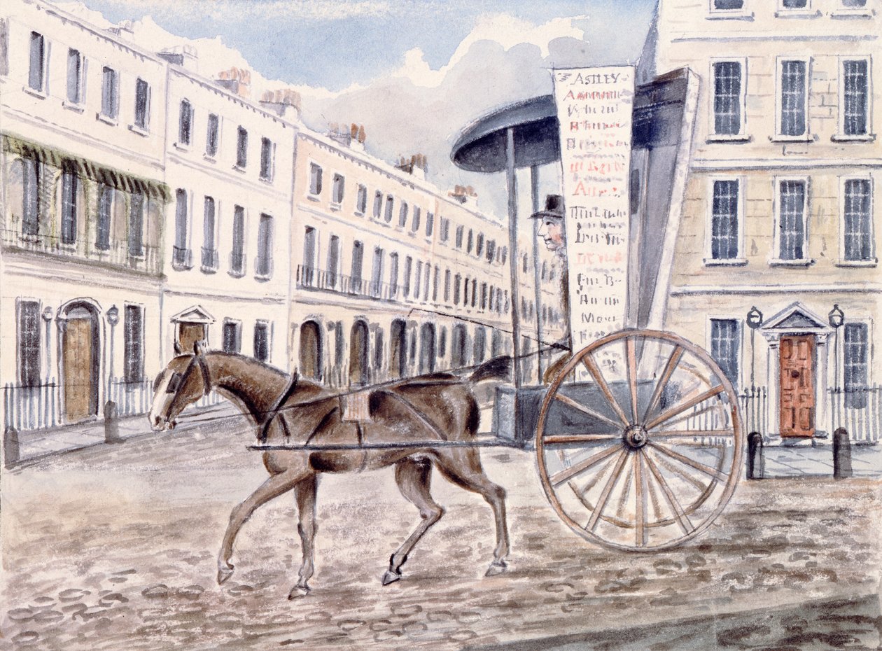 Astleyn mainoskärry tekijältä Thomas Hosmer Shepherd