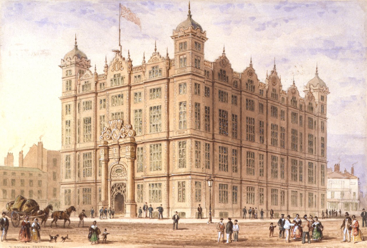 Liverpool Sailors" Home, 1850 tekijältä Thomas Hosmer Shepherd