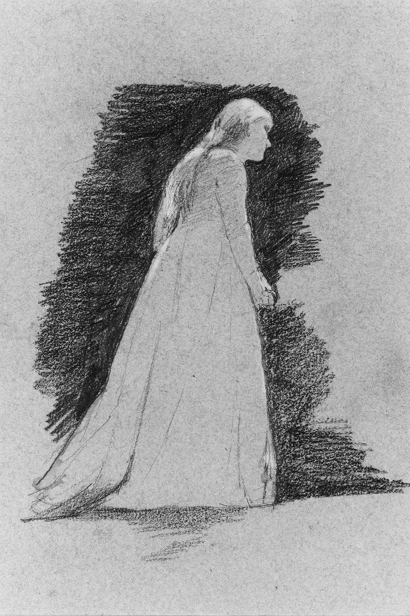 Pysyvä nainen, n. 1881-82. tekijältä Thomas Hovenden