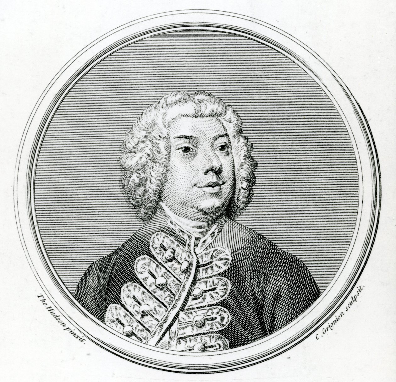 Francesco Bernardi Senesino (1686-1758) (mezzotint) tekijältä Thomas Hudson