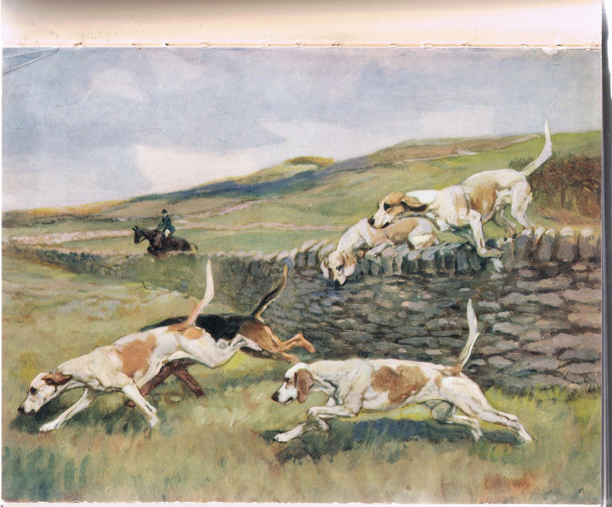 Crossing the Wall, kuvitus kirjasta "Hounds" tekijältä Thomas Ivester Lloyd