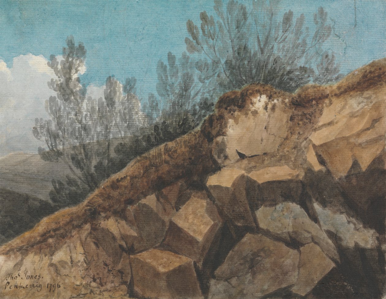 Study of Rocks, lähellä Pencerrigiä, Wales tekijältä Thomas Jones