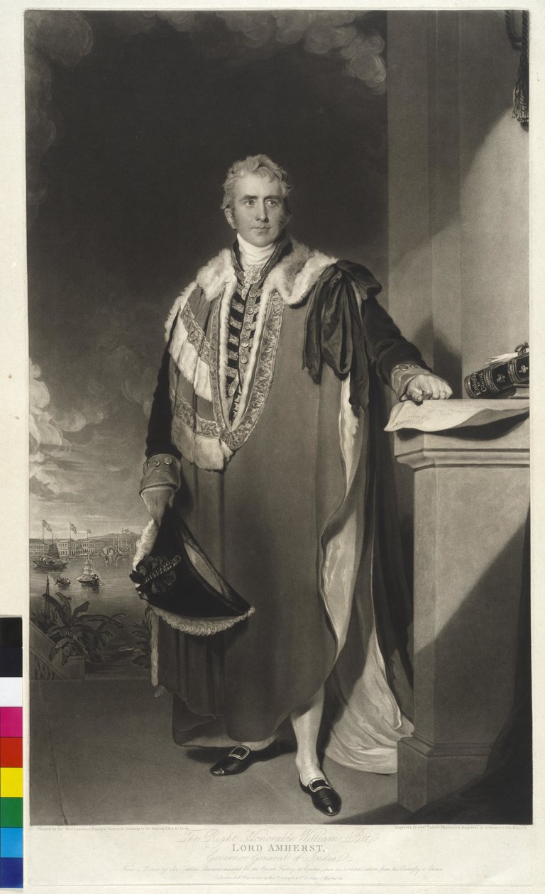 1. Amherstin kreivi Amherst tekijältä Thomas Lawrence