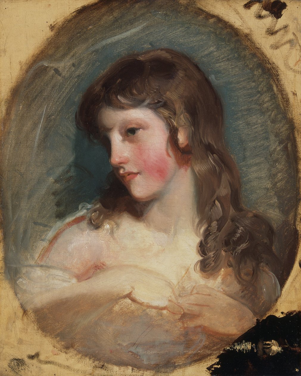 Tutkimus tytöstä (öljy kankaalle) tekijältä Thomas Lawrence