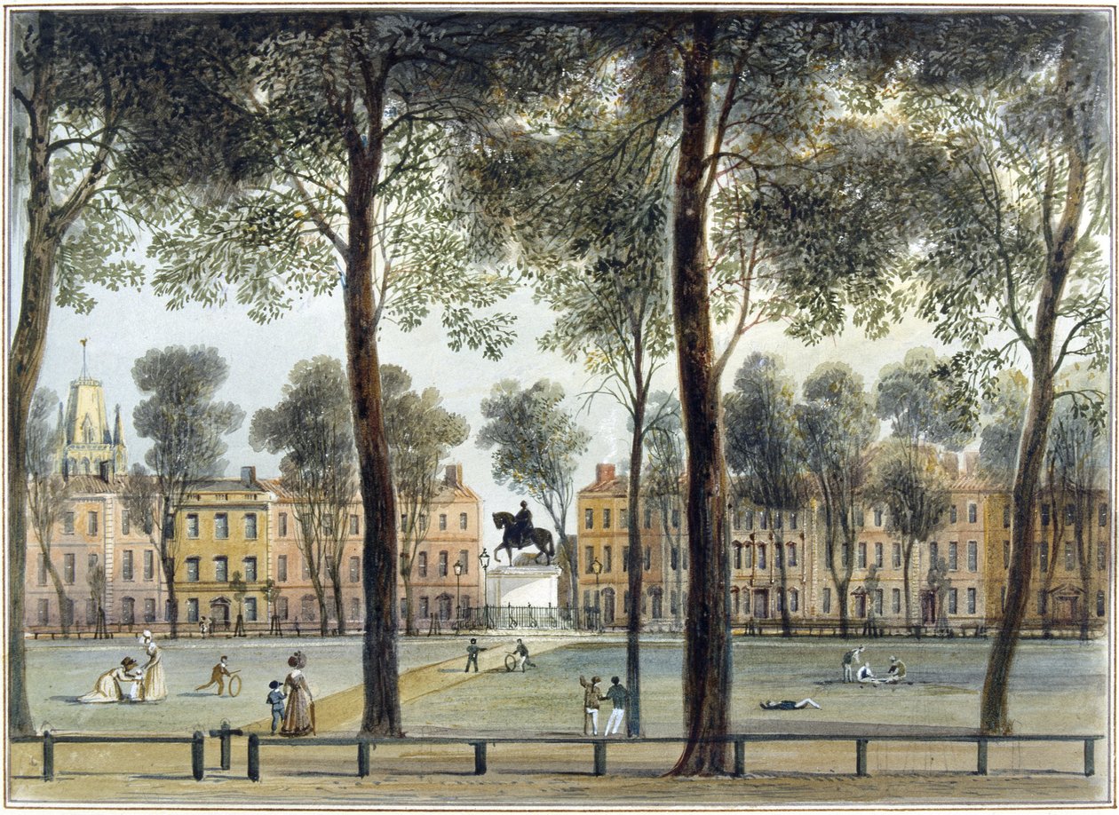Queen Square, katsoen kaakkoon tekijältä Thomas Leeson the Elder Rowbotham
