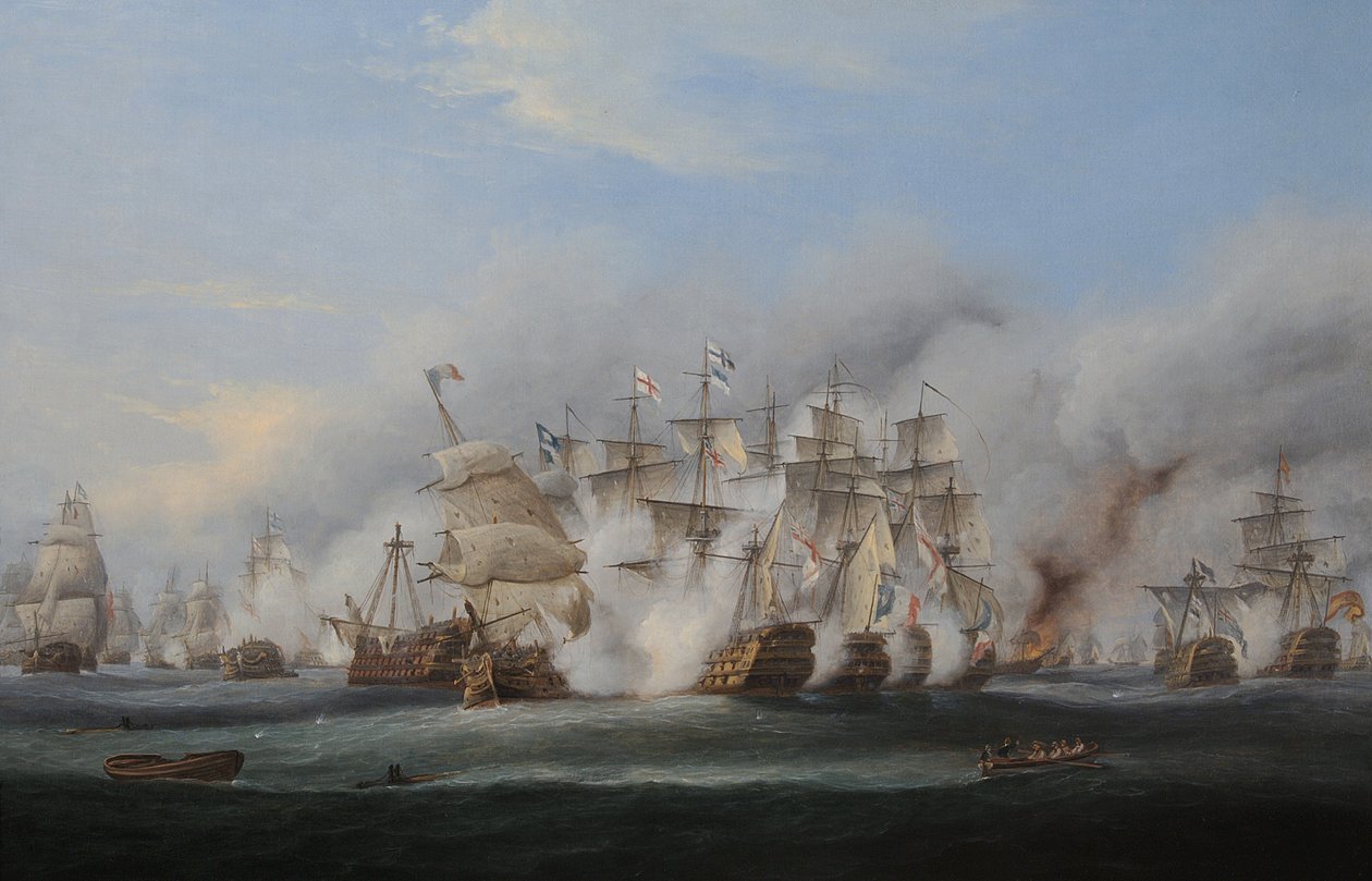 Trafalgarin taistelu tekijältä Thomas Luny