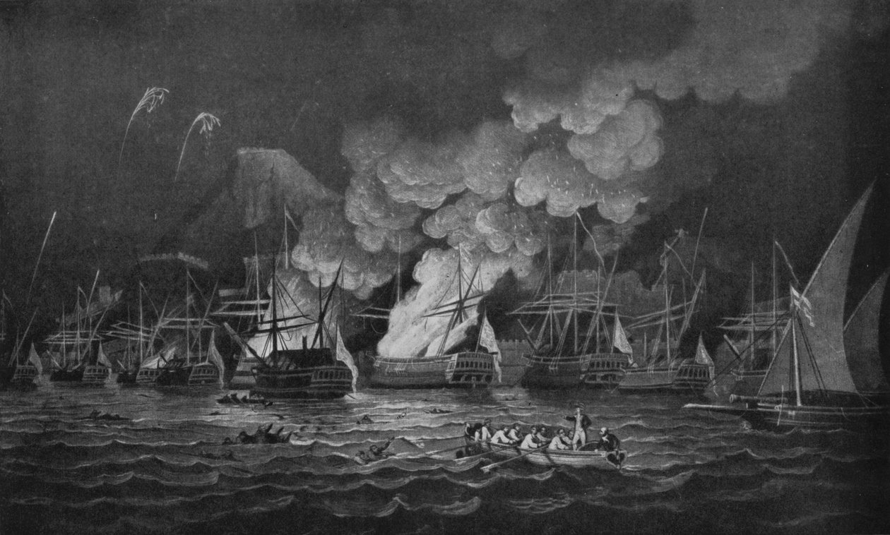 Gibraltarin puolustus, n. 1785 tekijältä Thomas Luny