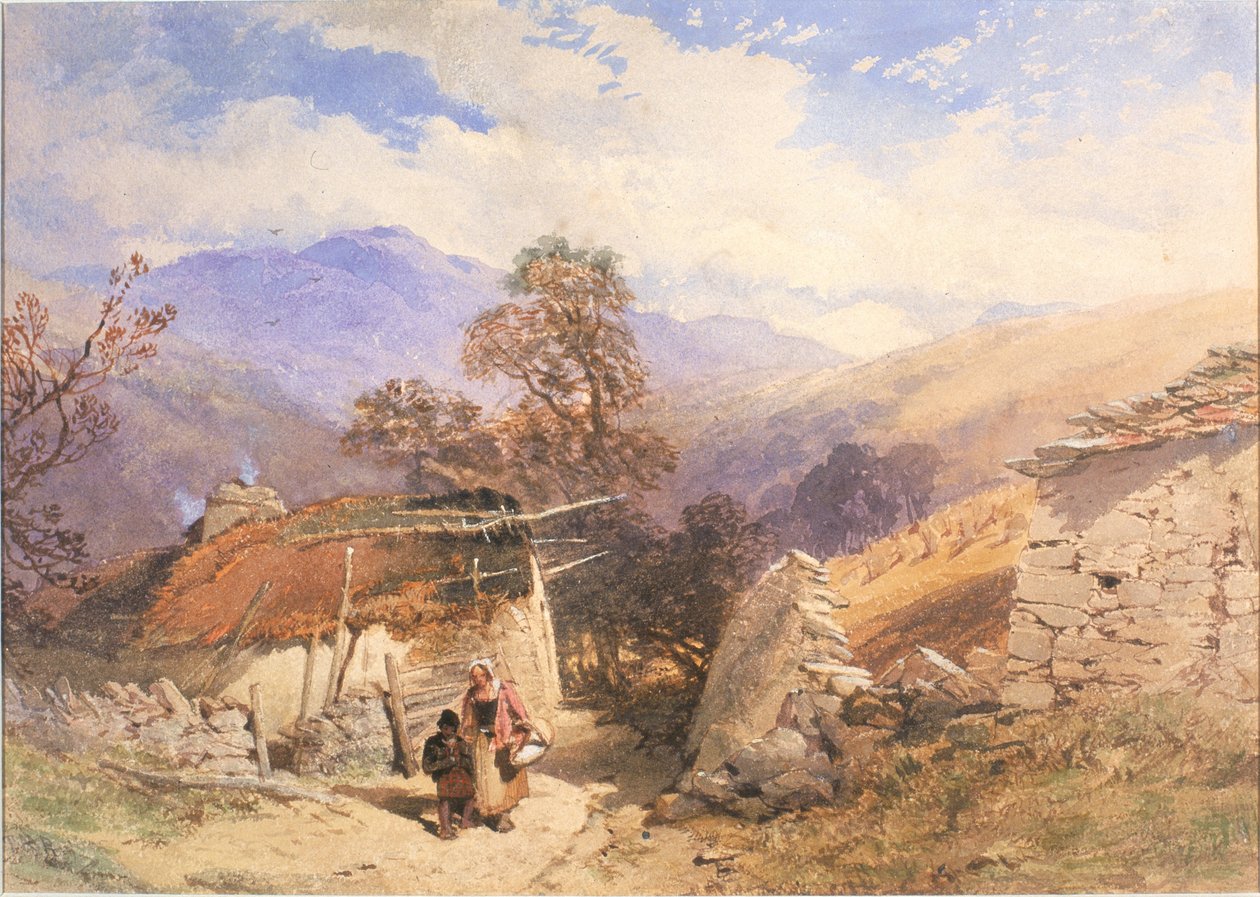 Highland Landscape (bodycolour) tekijältä Thomas Miles II Richardson