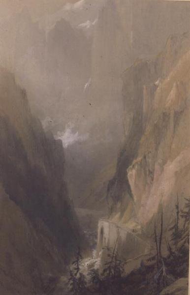 Paholaisen silta, St. Gothard tekijältä Thomas Miles Richardson
