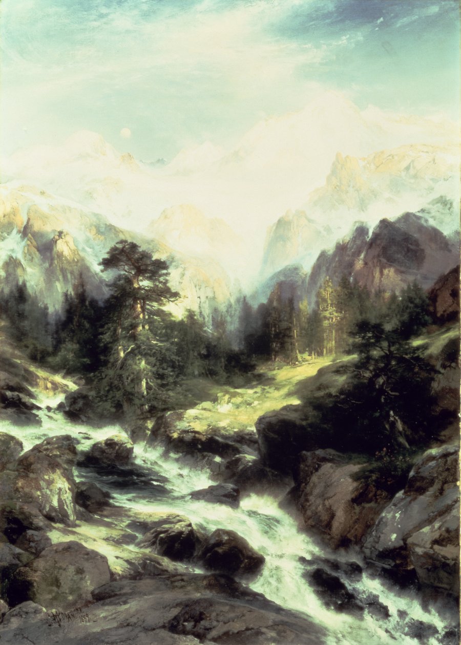Tetonin alueella, 1899 tekijältä Thomas Moran