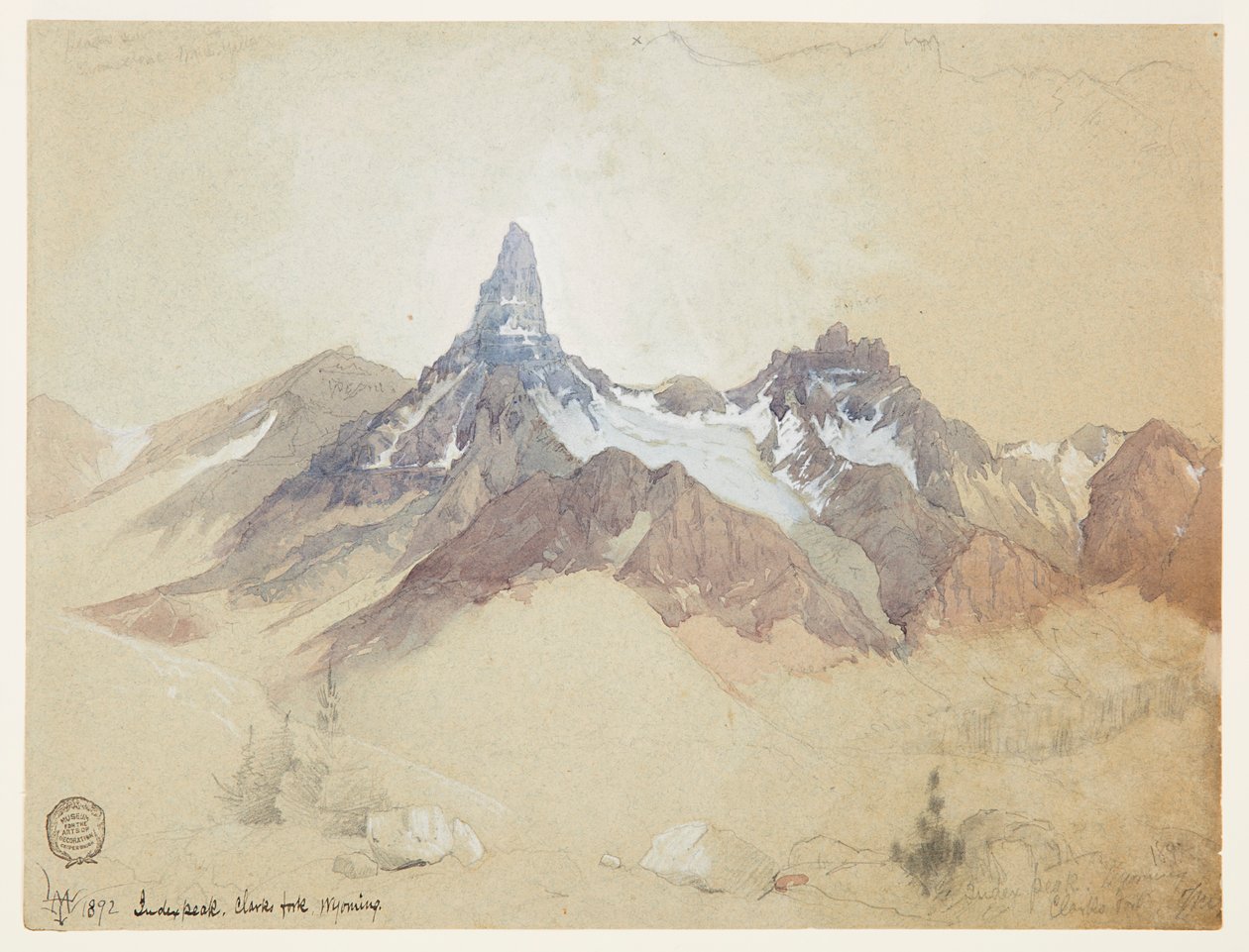 Index Peak, Clarks Fork, Wyoming tekijältä Thomas Moran