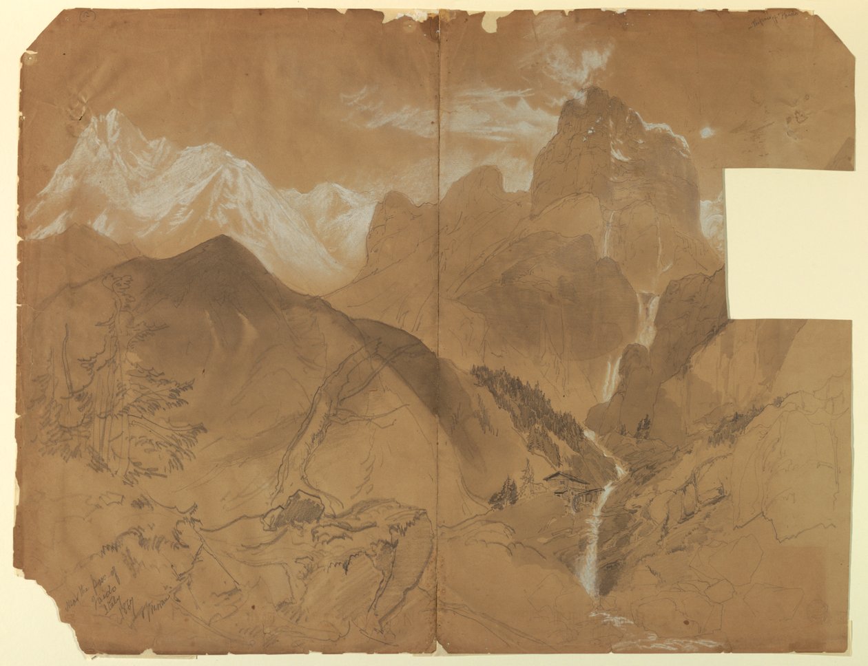 Lähellä Faidon solaa, Italia tekijältä Thomas Moran
