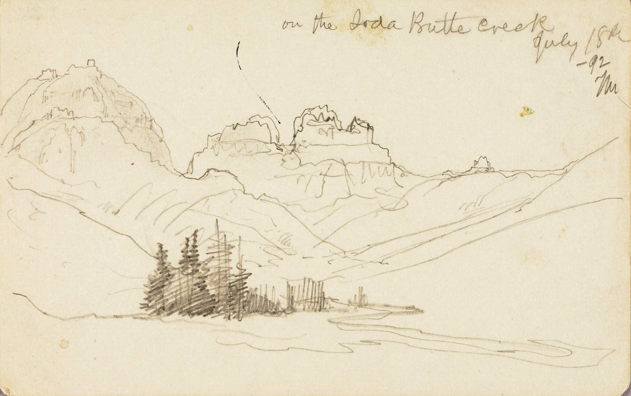 Soda Butte Creekillä tekijältä Thomas Moran