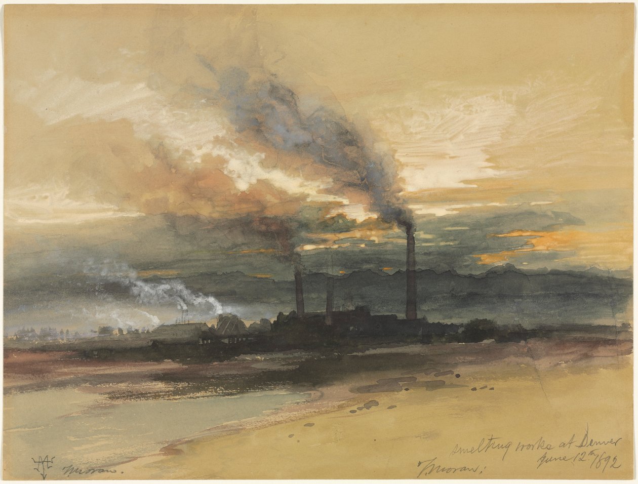 Sulattimet Denverissä, 1892. tekijältä Thomas Moran