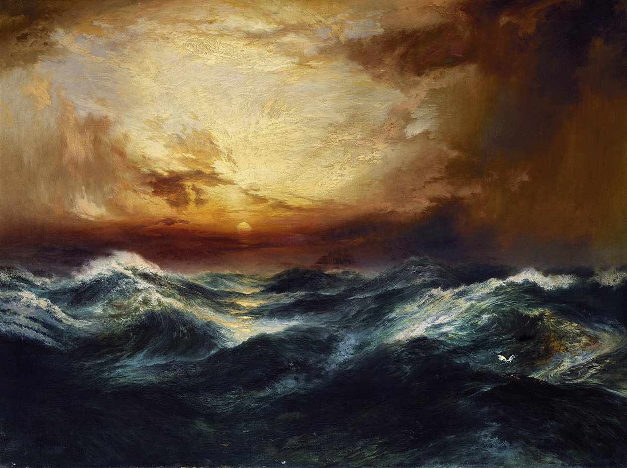 Auringonlasku myrskyn jälkeen, 1901 tekijältä Thomas Moran