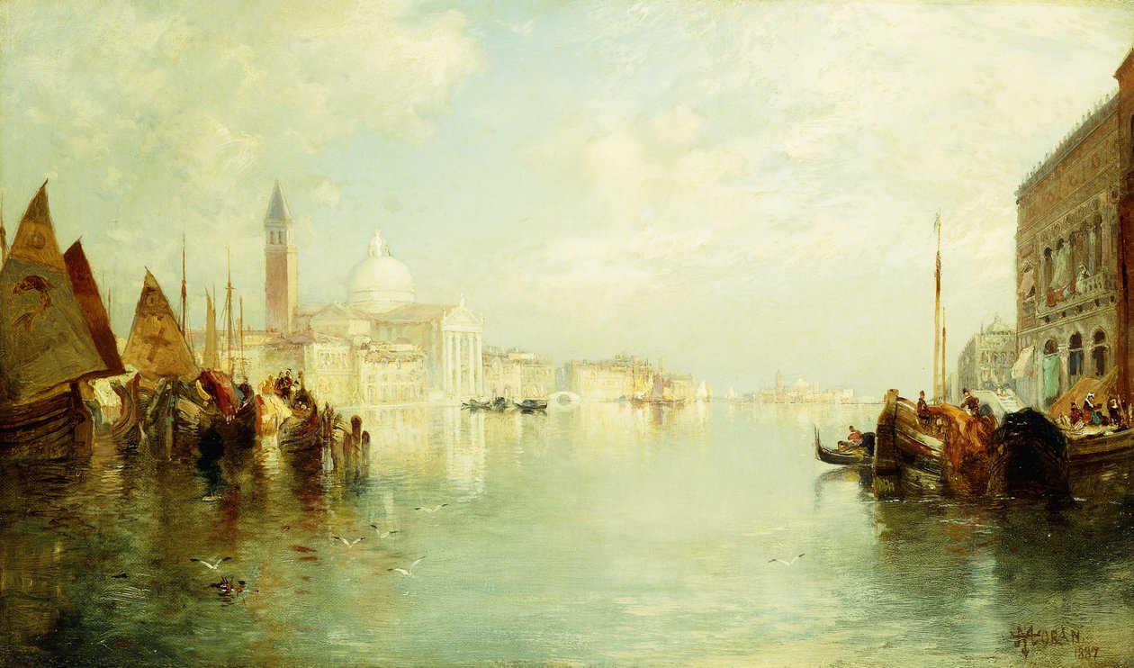 Canal Grande, 1887 tekijältä Thomas Moran