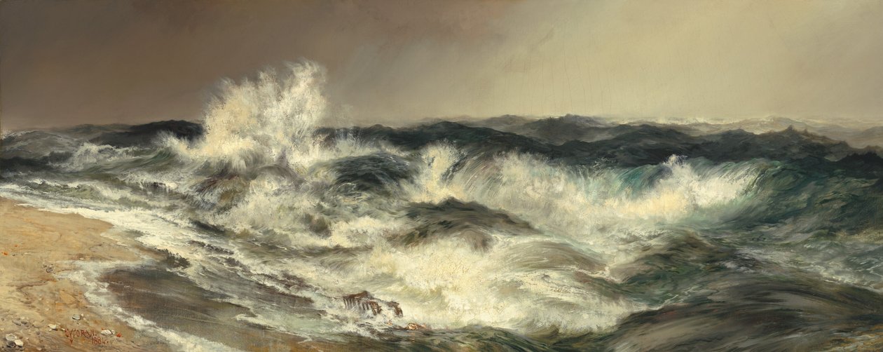 Paljon kaikuva meri tekijältä Thomas Moran