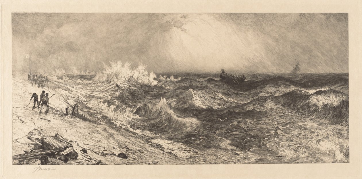 Paljon kaikuva meri tekijältä Thomas Moran