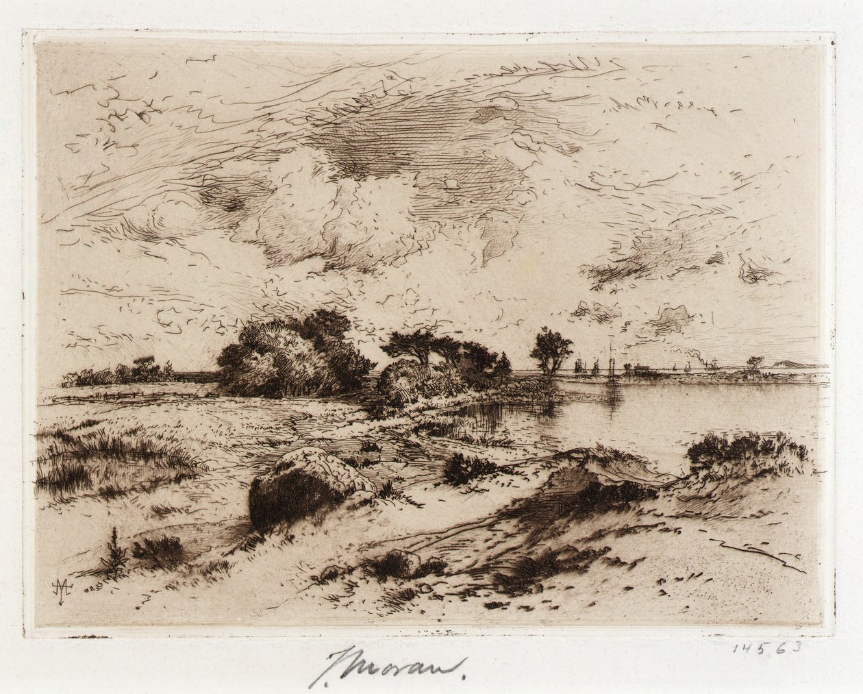 Three Mile Harbor Easthampton, L.I. tekijältä Thomas Moran
