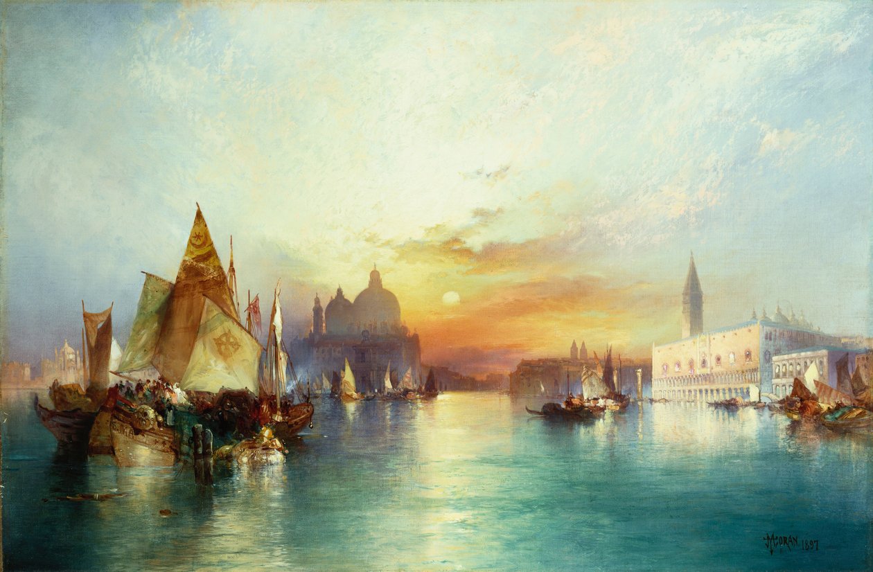 Venetsia, 1897 tekijältä Thomas Moran