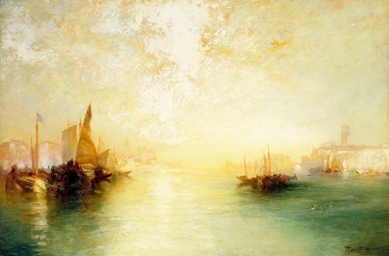 Venetsia, 1909 tekijältä Thomas Moran