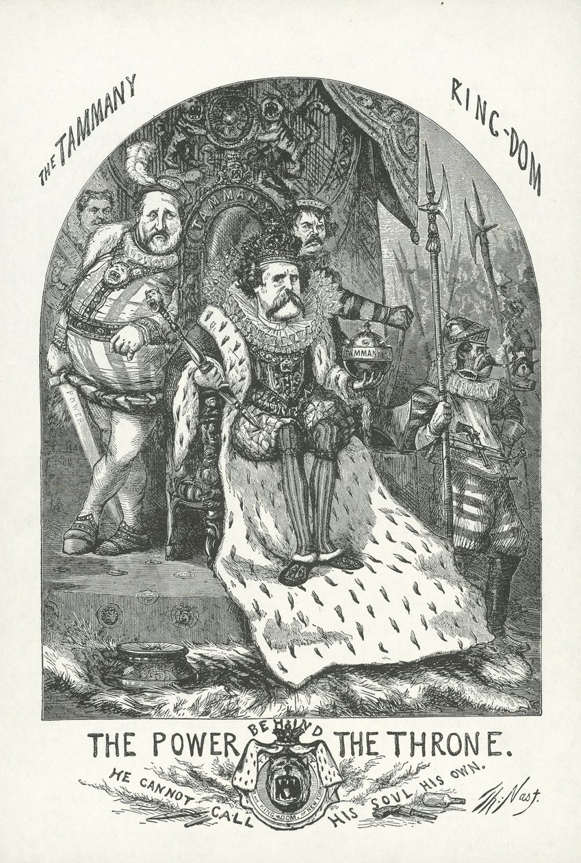 John T. Hoffman ja William "Boss" Tweed tekijältä Thomas Nast