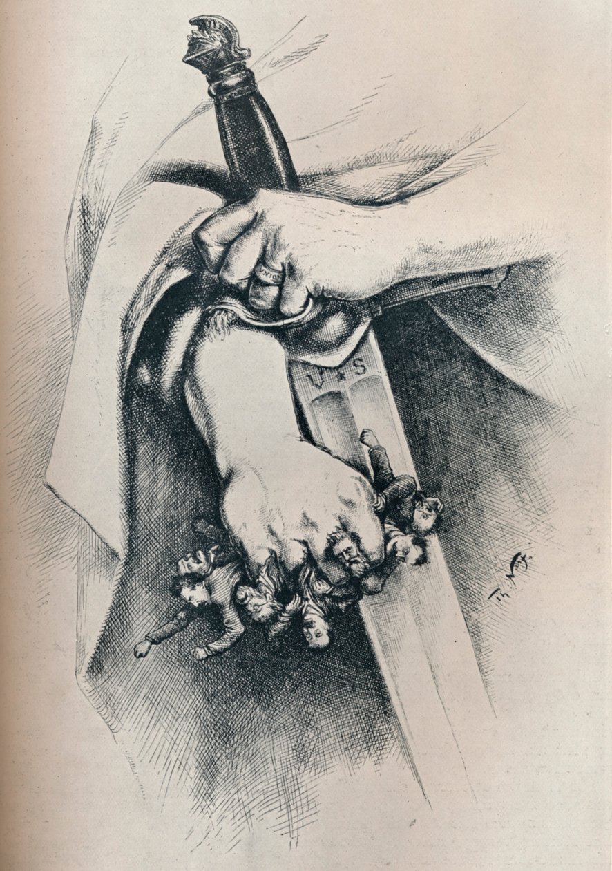 Vapaus ei ole anarkiaa, 1886, 1929 tekijältä Thomas Nast