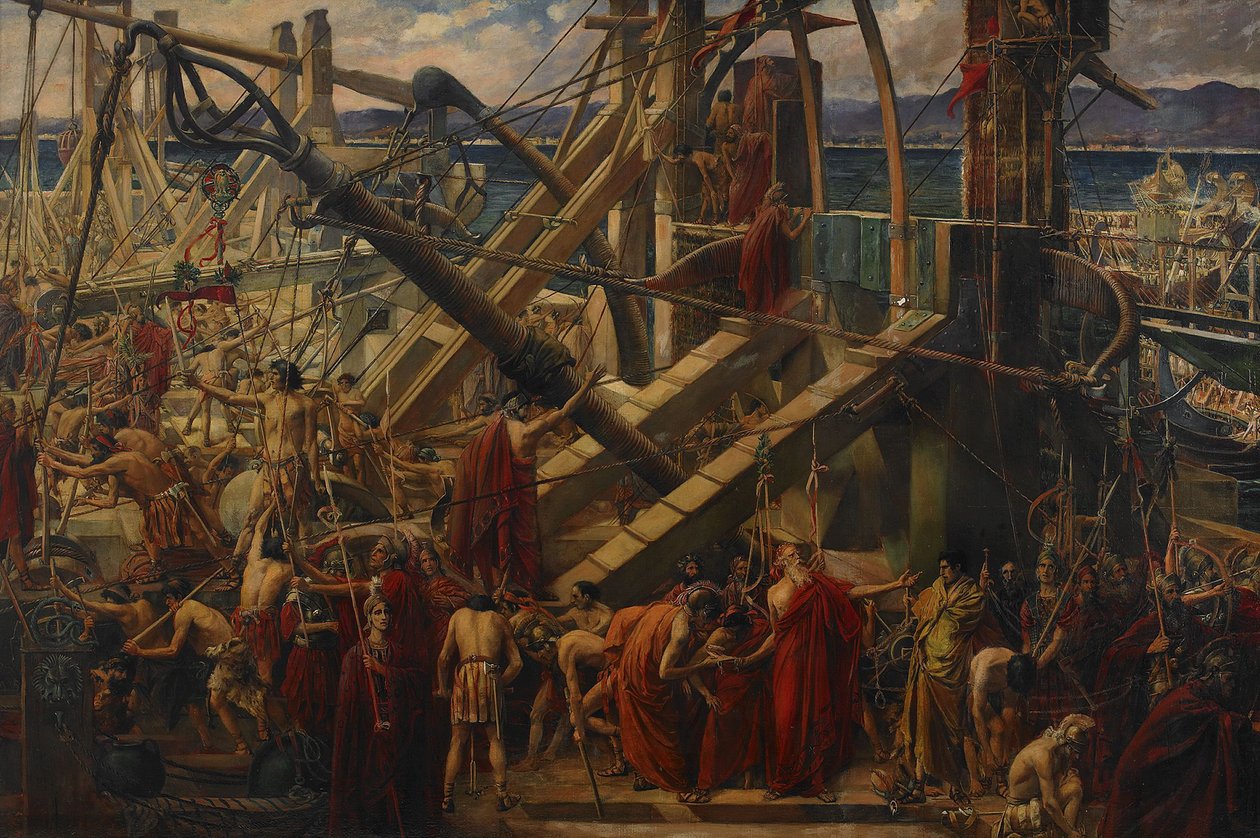 Syrakusan piiritys, 1895 tekijältä Thomas Ralph Spence