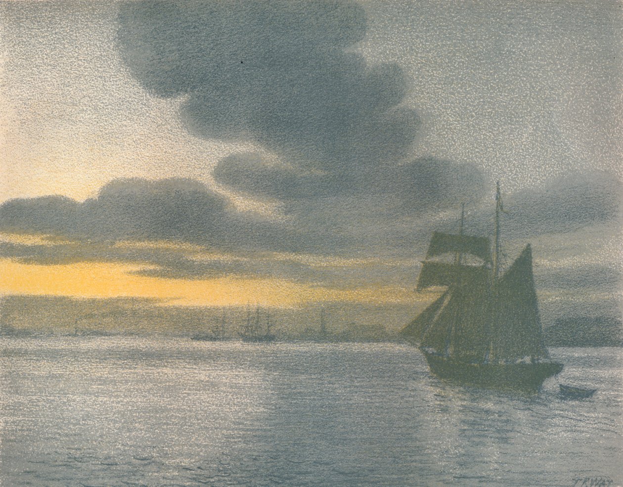 The Lower Thames, c1900 tekijältä Thomas Robert Way