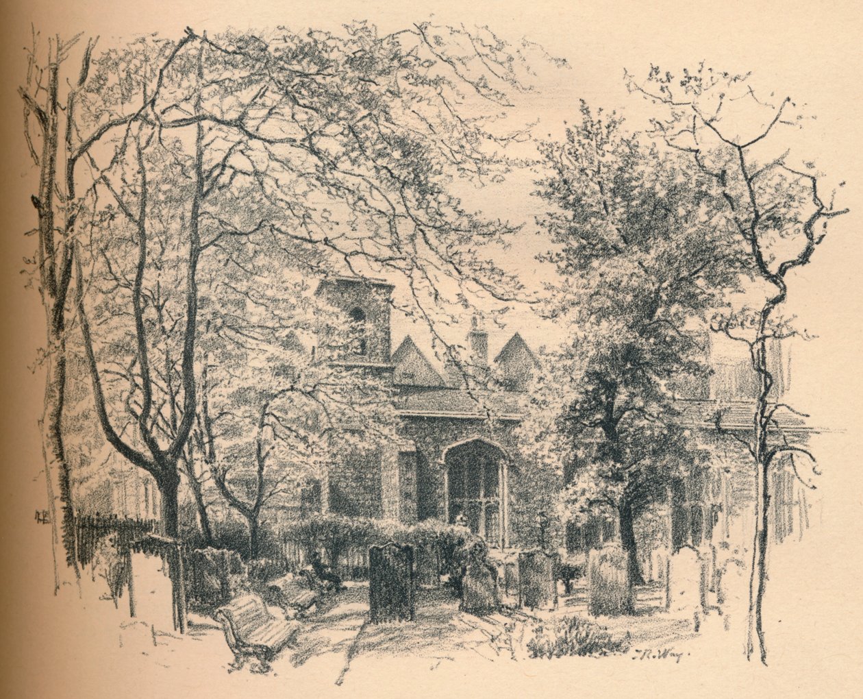 Kuninkaallinen kappeli, Savoyn palatsi, 1902 tekijältä Thomas Robert Way
