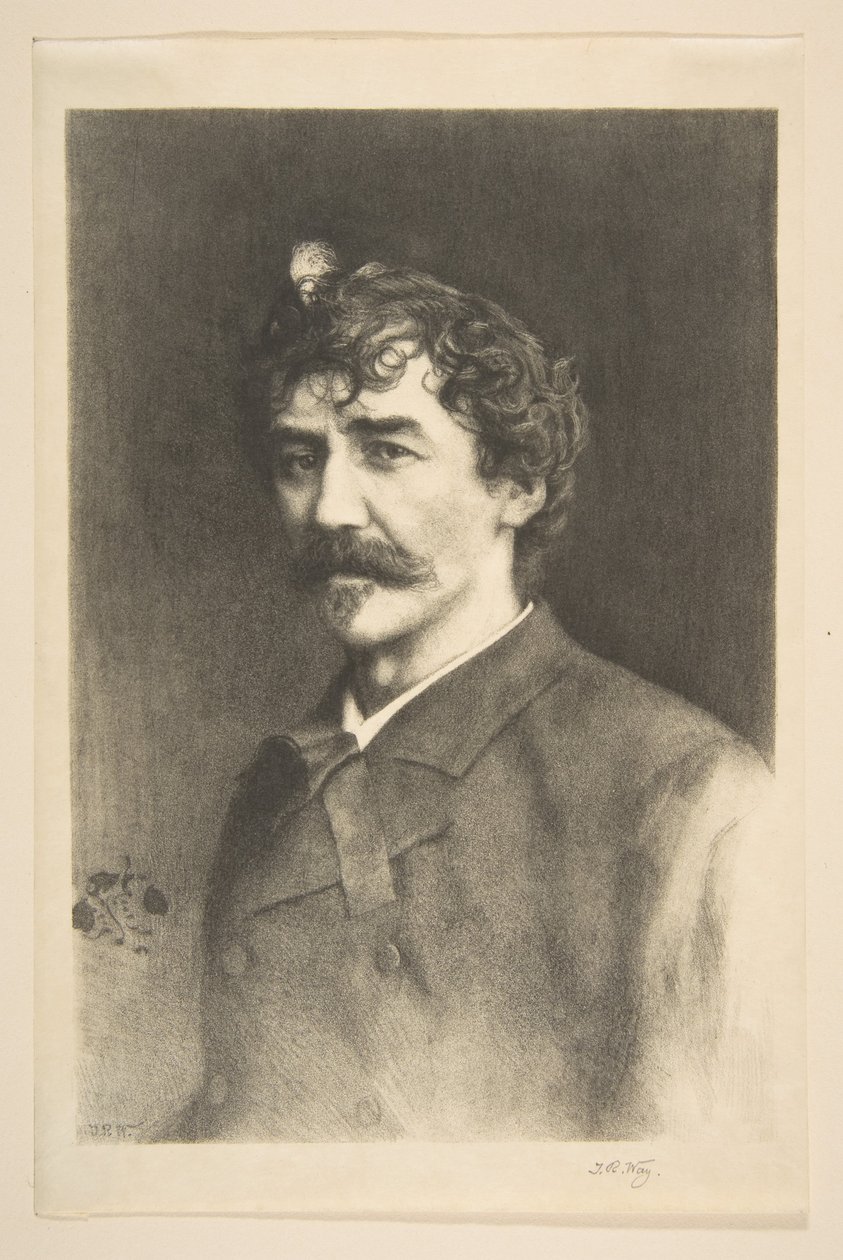 Whistler, jossa on valkoinen lukko, päivämäärätön. tekijältä Thomas Robert Way