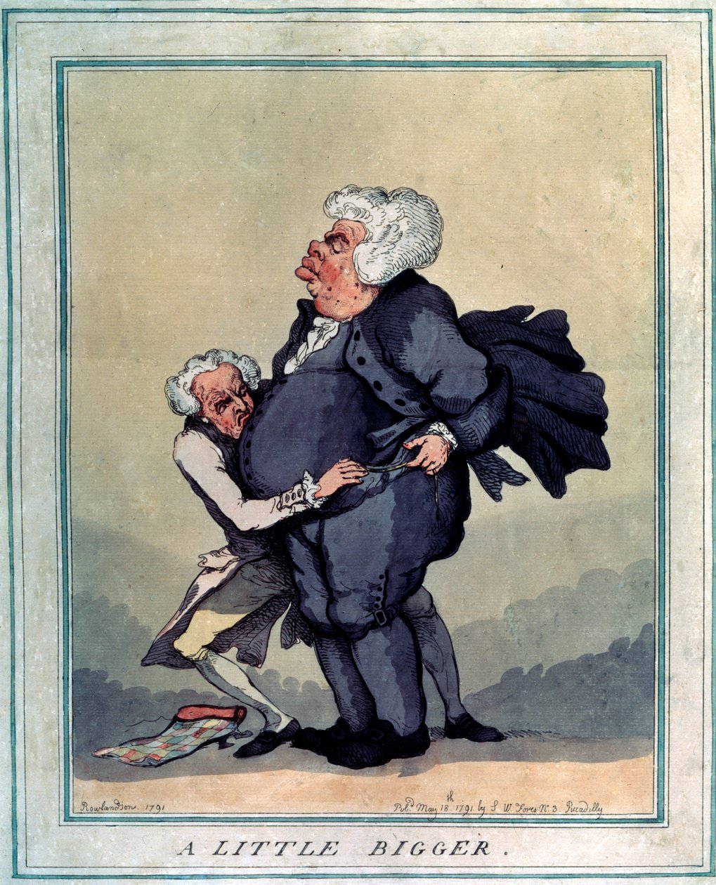 Vähän isompi, 1791. tekijältä Thomas Rowlandson