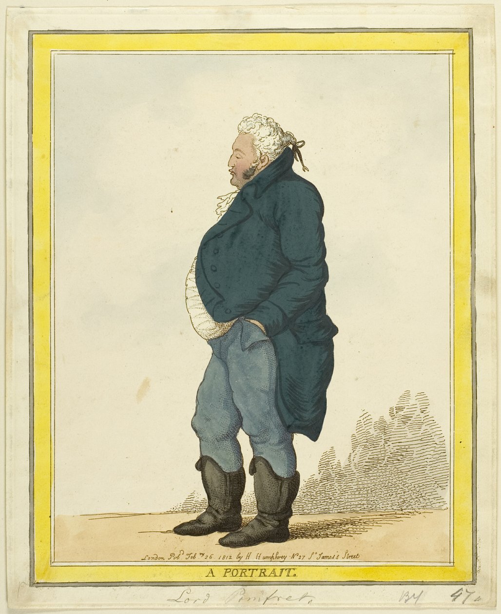 Muotokuva: Lordi Pomfret tekijältä Thomas Rowlandson
