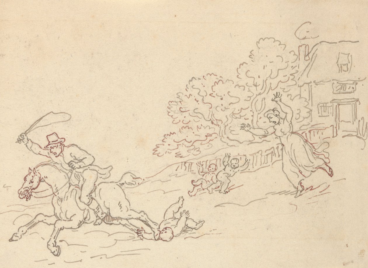 Albumin piirustus tekijältä Thomas Rowlandson