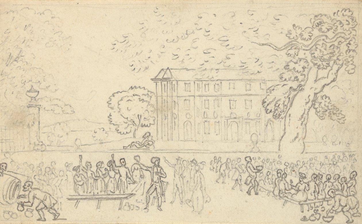 Albumin piirustus tekijältä Thomas Rowlandson