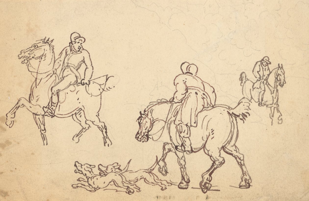 Albumin piirustus tekijältä Thomas Rowlandson