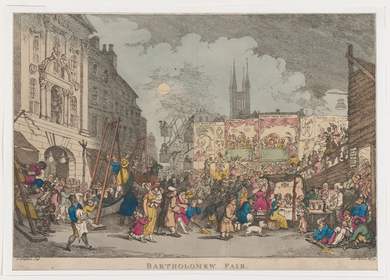 Bartolomeuksen messut, 1807, 1807. tekijältä Thomas Rowlandson