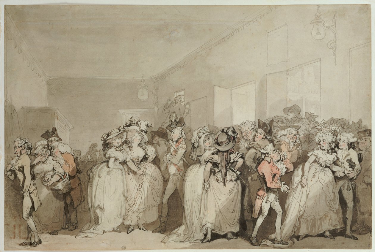 Box-Bobby sohva, 1785 tekijältä Thomas Rowlandson