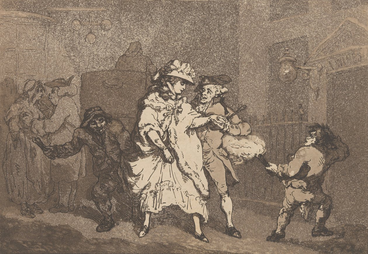 Siviilillisyys, 1787, 1787. tekijältä Thomas Rowlandson