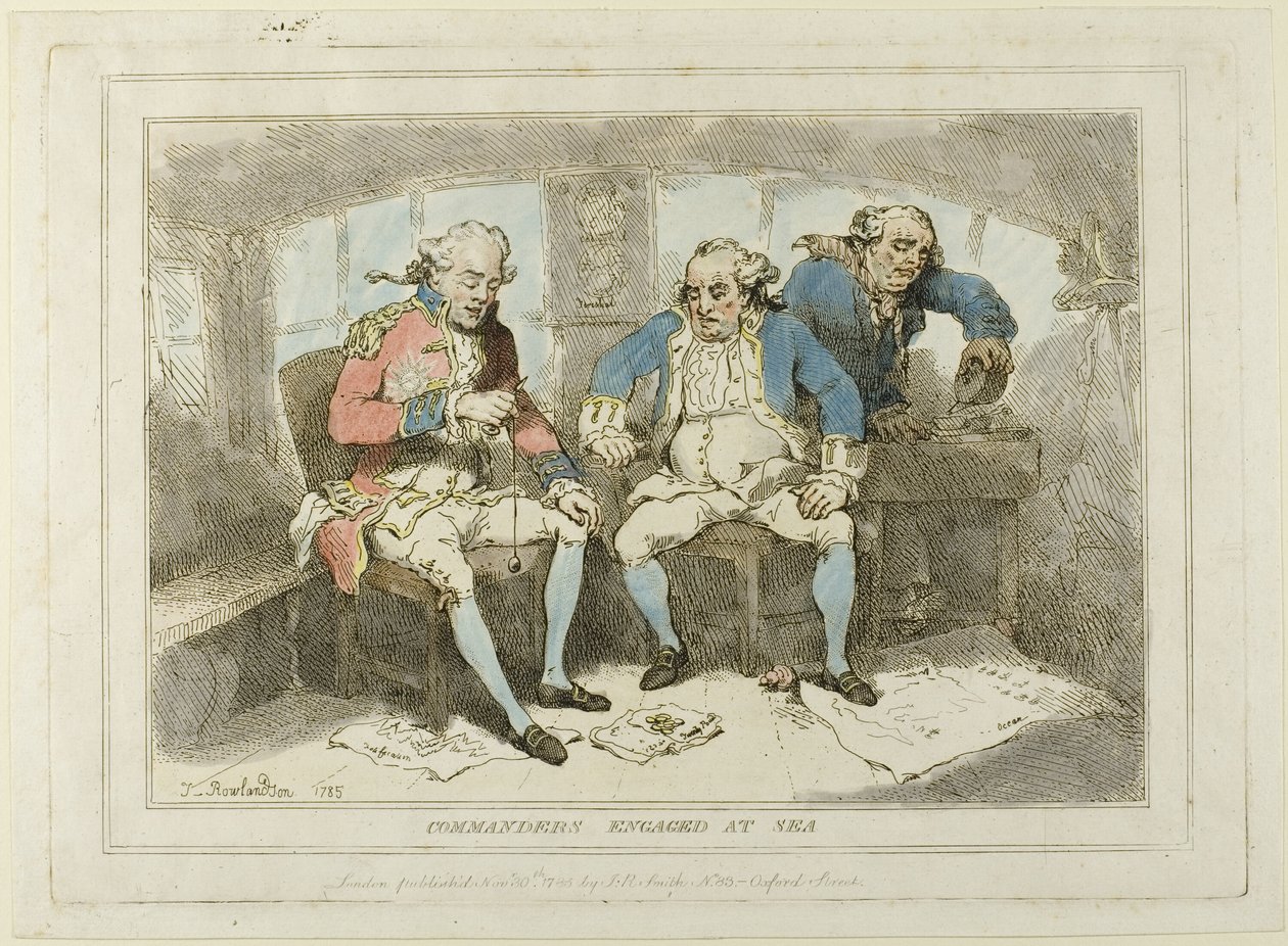 Komentajat merellä tekijältä Thomas Rowlandson