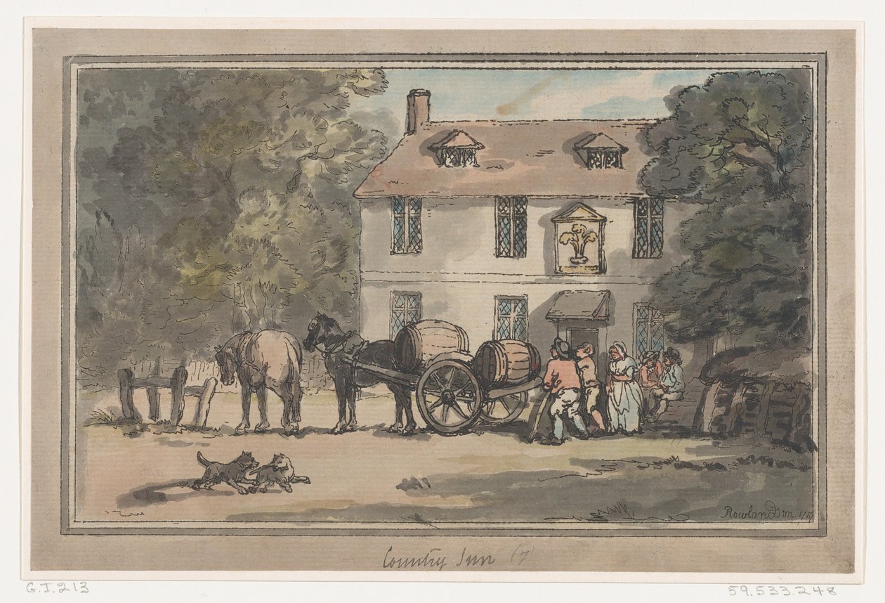 Country Inn, 1787, 1787. tekijältä Thomas Rowlandson