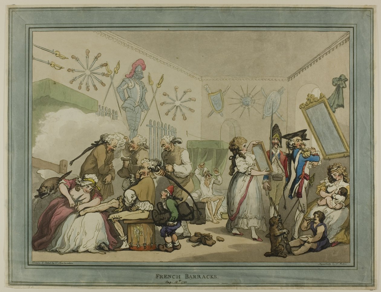 Ranskan kasarmit tekijältä Thomas Rowlandson