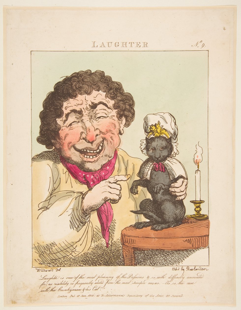 Naurua, 21. tammikuuta 1800. tekijältä Thomas Rowlandson