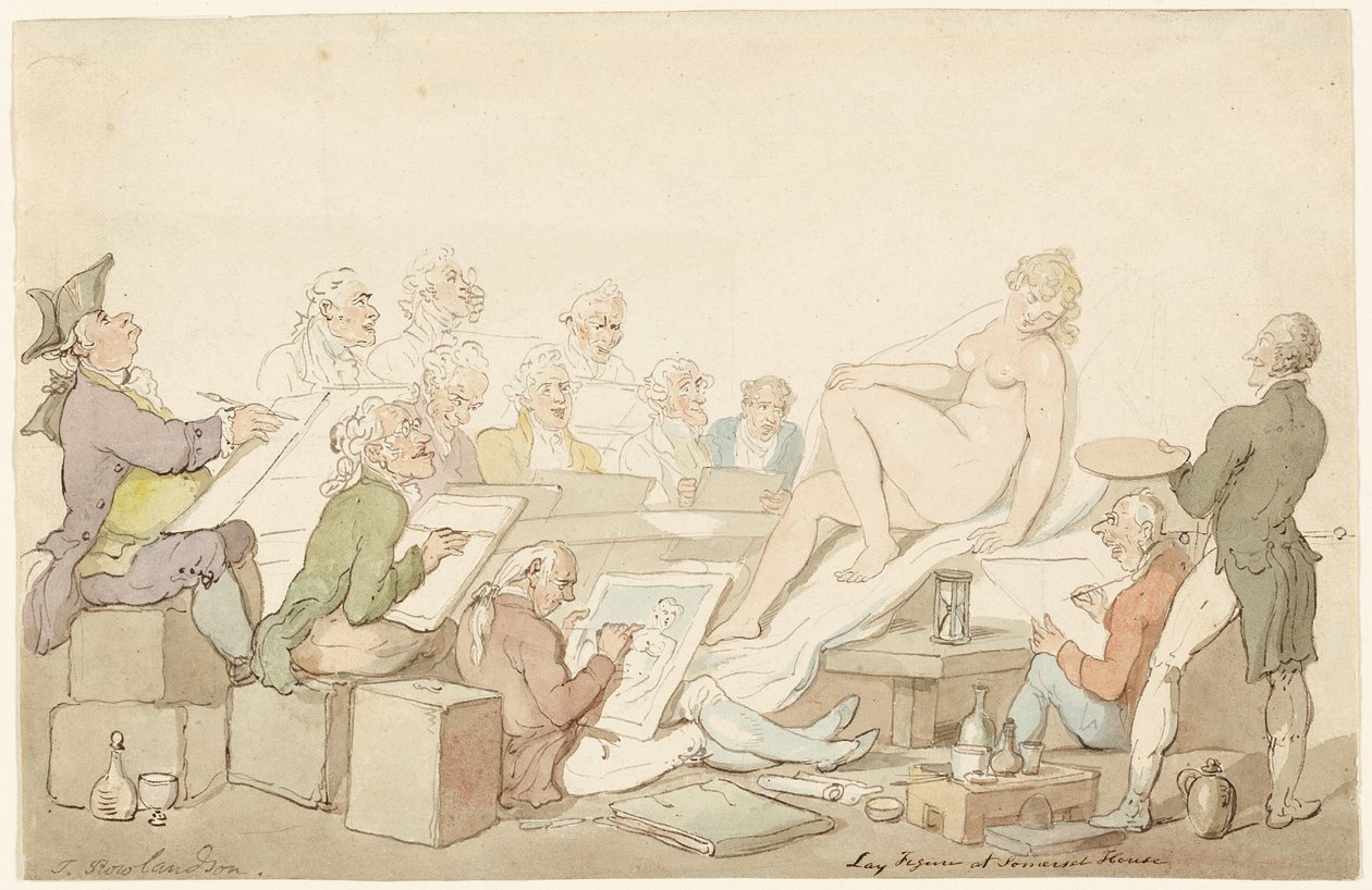 Lay Figuuri Somerset Housessa tekijältä Thomas Rowlandson